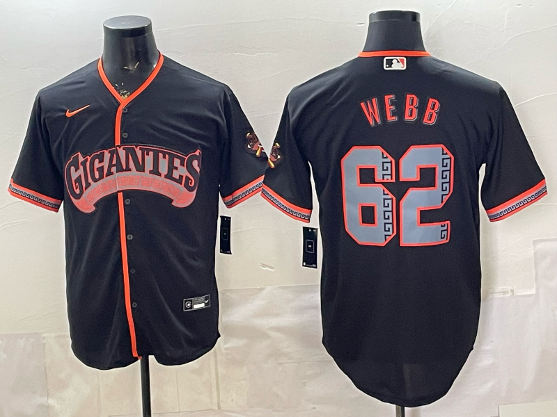 2026 Men Nike San Francisco Giants #62 Webb black Game MLB Jersey 0404002-0